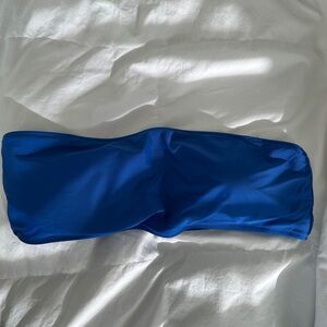 Blue Bandeau Bikini Top